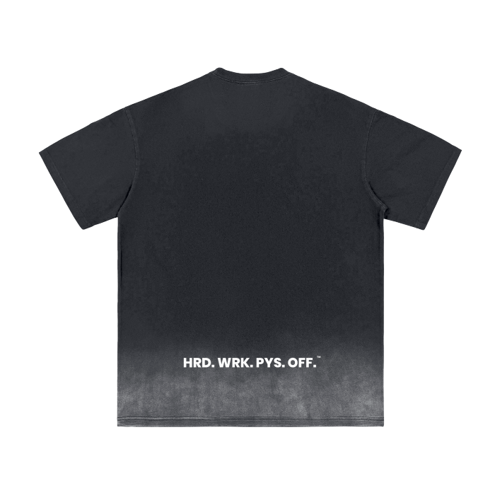 "The OG" (Black) Vintage Washed Gradient T-Shirt - 250 GSM