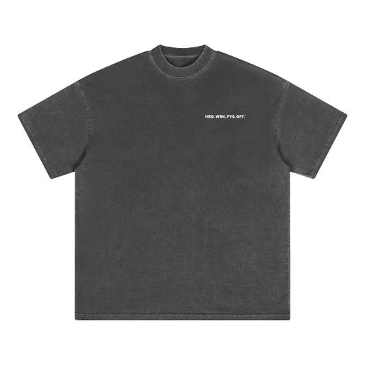 "The OG" (Dark Gray & Black) Classic Wash T-Shirt - 280 GSM